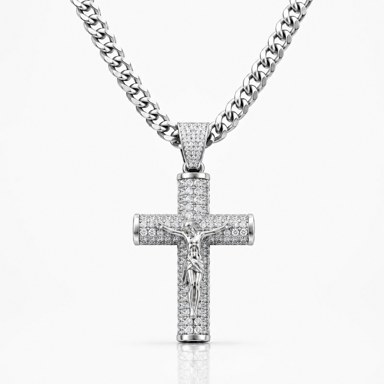 Crucifix Cuban Necklace