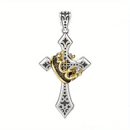 Kingdom Cross & Crown Pendant