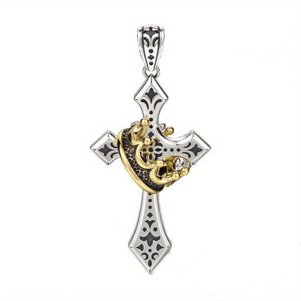 Kingdom Cross & Crown Pendant