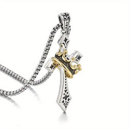 Kingdom Cross & Crown Pendant