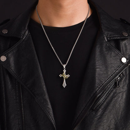 Kingdom Cross & Crown Pendant