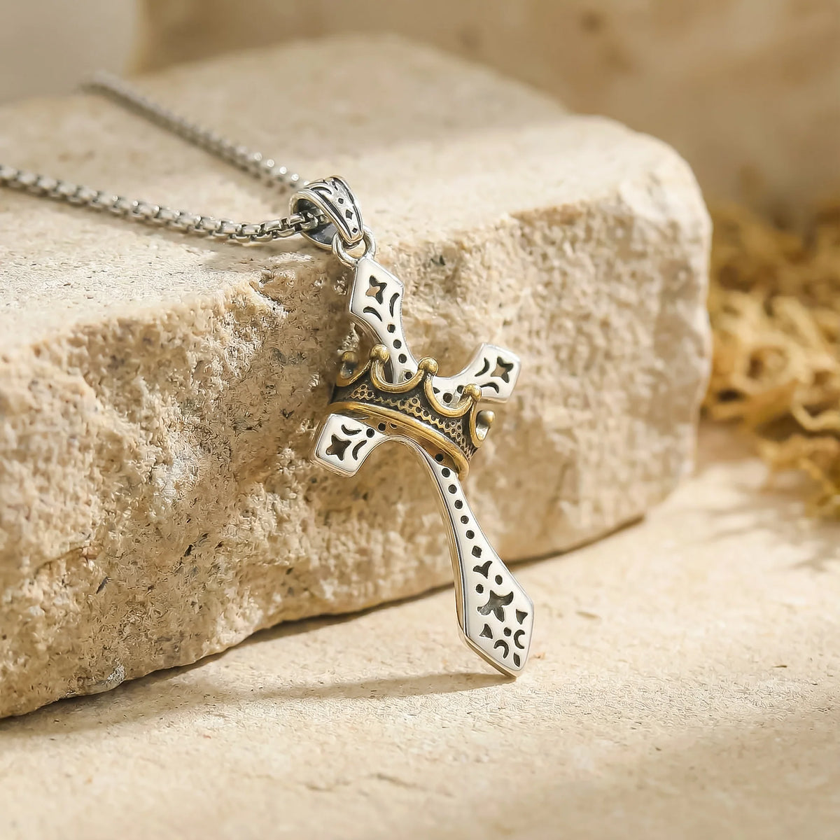 Kingdom Cross & Crown Pendant
