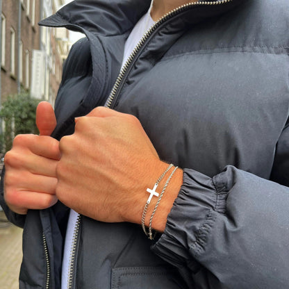 Silver Cross Bracelet