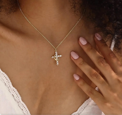 Crown Cross Faith Necklace
