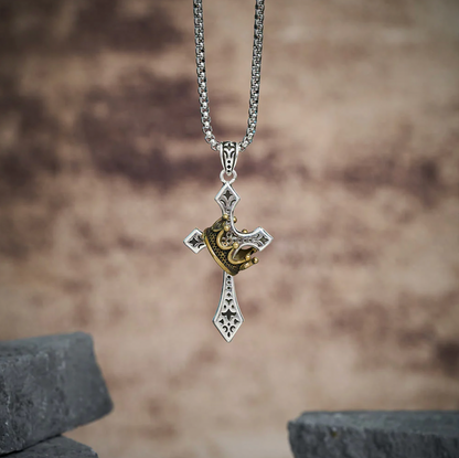 Kingdom Cross & Crown Pendant