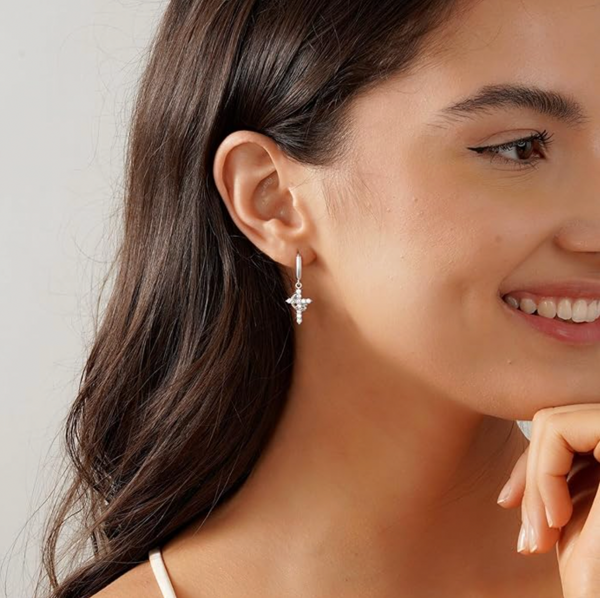 Cross Crown Earrings