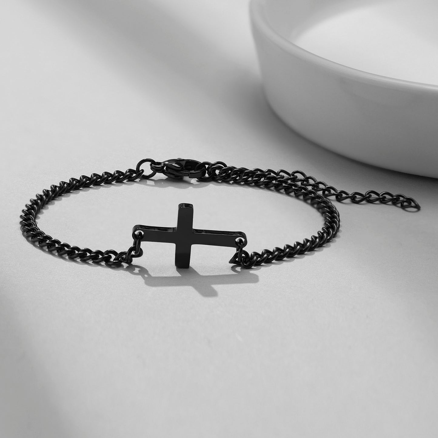 Black Cross Bracelet