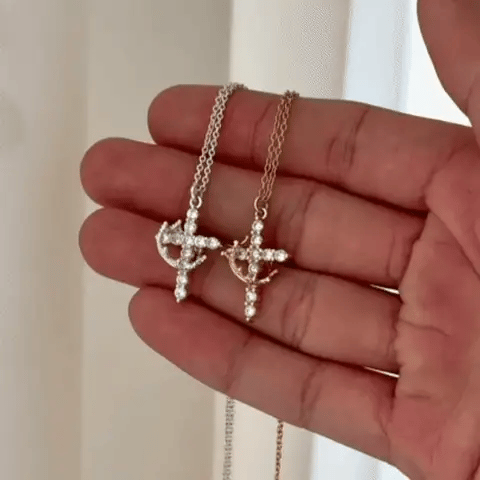 Crown Cross Faith Necklace