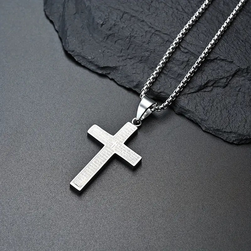 Scripture Cross Necklace