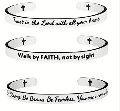 3-Set Scripture Bracelets