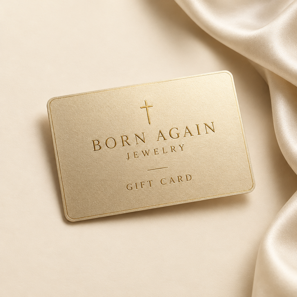 Premium gold Born Again Jewelry gift card