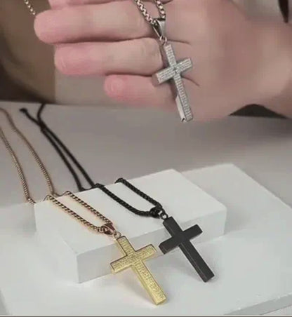 Scripture Cross Necklace
